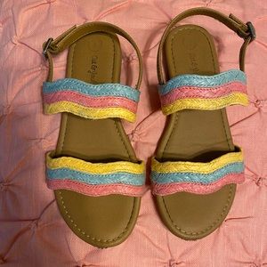 Cat & Jack kids rainbow sandals - size 1
